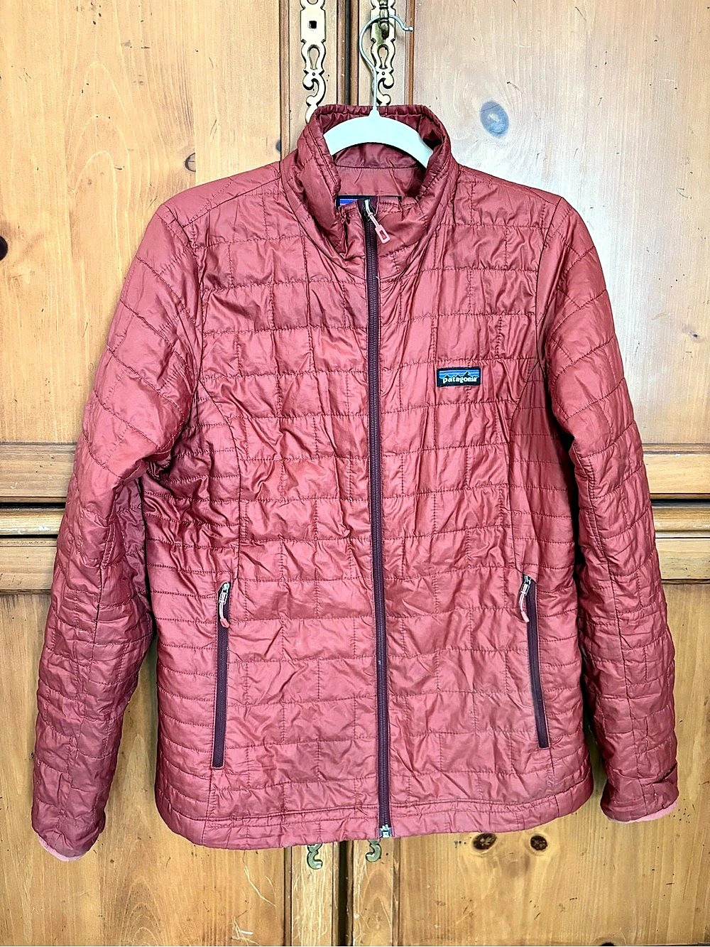 Patagonia Nano Puff Jacket Puffer in Red, Clay Color Women’s Size Medium